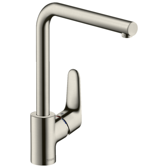 Hansgrohe Focus M41 Смеситель для кухни, 1 отв., цвет: сталь (31827800)
