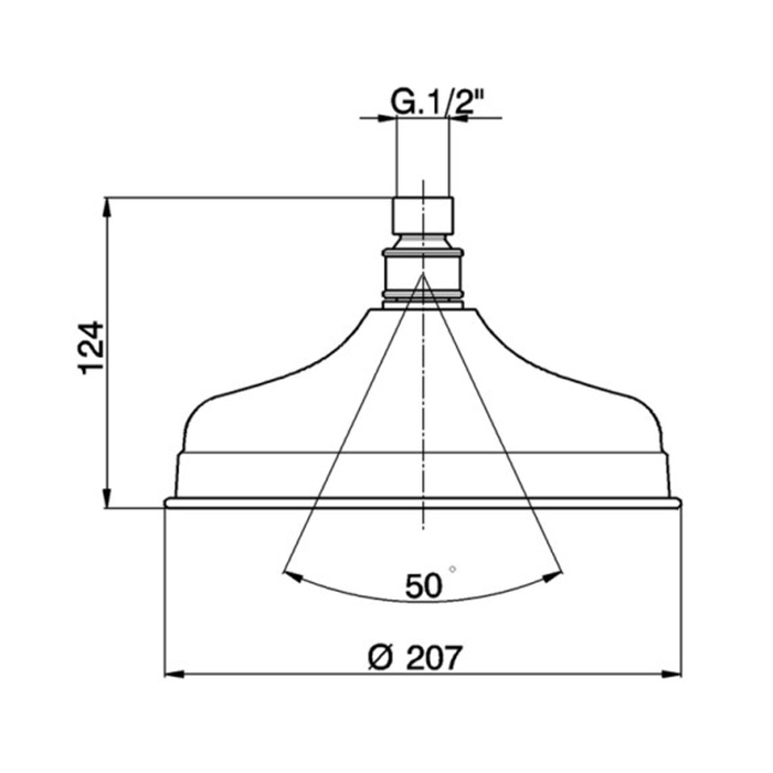 Cisal Shower Верхнего душа D20см, цвет: бронза