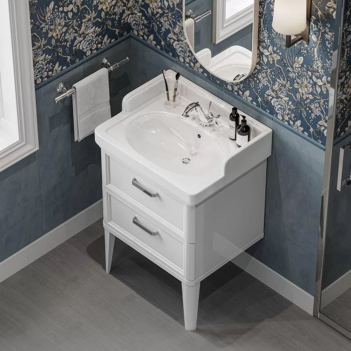 Kerama Marazzi Pompei Раковина 60х50х26.5см., подвесная, мебельная, 1 отв., с переливом, цвет: белый глянцевый