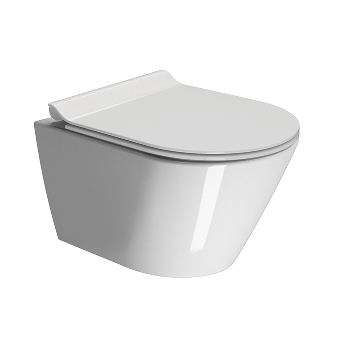GSI Kube X Унитаз подвесной 50x36см., с креплением, цвет: белый глянцевый 