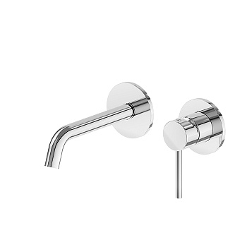 Newform XT Смеситель для раковины, встраиваемый, без донного клапана, излив 177мм, наружная часть, цвет: хром