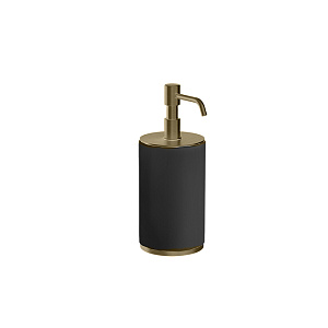 Gessi Tondo Дозатор для жидкого мыла, настольный, черный, цвет: Finox Brushed Nickel