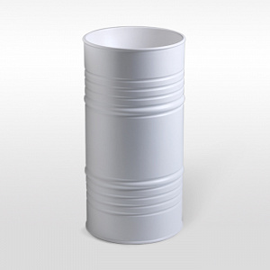 Artwork Barrel Раковина 45х90 см, без отв., напольная, слив в пол, в комплекте сифон, цвет: белый матовый
