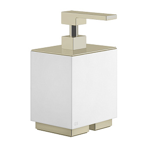 Gessi Inverso Accessories Дозатор для жидкого мыла, настольный, цвет: белый/Warm Bronze Br PVD