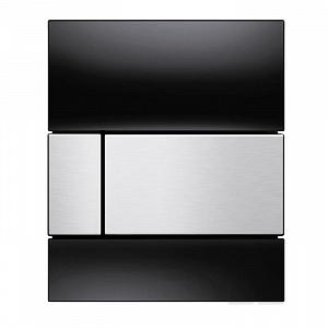 TECE TECEsquare Urinal Панель смыва для писсуара, стекло черное, цвет: нержавеющая сталь