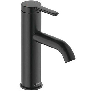 Duravit Circle M Смеситель для раковины, на 1 отв., с донным клапаном, цвет: черный матовый