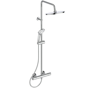 Ideal Standard Ceratherm T25 Душевая система с термостатическим смесителем, верхним душем Ø25см., держателем, лейкой для душа и шлангом 150см., цвет: хром