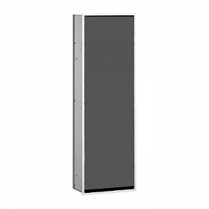EMCO Asis 300 Шкаф встраиваемый, 2 полки, дверь правая/левая, подвесной, цвет: хром/черный