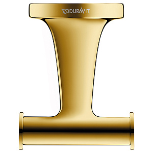 Duravit Starck T Двойной крючок, подвесной, , цвет: Gold Polished