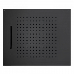 BOSSINI DREAM/2 Верхний душ 570 x 470 мм, 2 режима (дождь, каскад), цвет: черный матовый