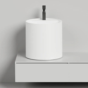 Salini Armonia Раковина 45x45x45см., 1 отв., накладная, S-Sense, цвет: белый глянцевый