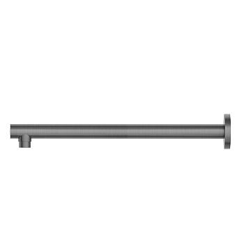 Newform X-STEEL 316 Кронштейн для верхнего душа, настенный., L=350 мм, G1/2", цвет: PVD Brushed gun metal