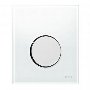 TECE TECEloop Urinal Панель смыва для писсуара, стекло белое, цвет: хром глянецевый