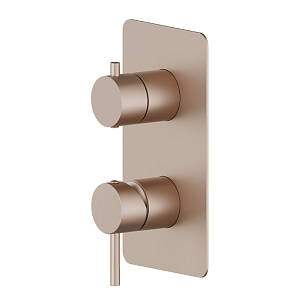 Newform X-Way Смеситель для душа, встраиваемый, 2 потока, внешняя часть, цвет: copper satin