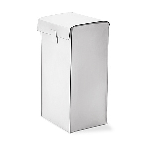 Decor Walther Nappa WB Корзина для белья, напольная, натуральная кожа, цвет: белый