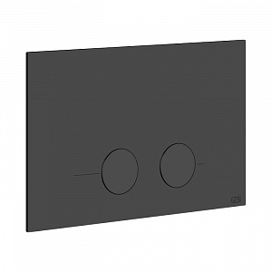 Gessi Клавиша смыва для унитаза, двойная, для систем инсталляций Geberit Sigma8 и Sigma12, цвет: черный матовый