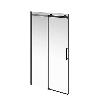 Kerama Marazzi Cristallo Душевая дверь 120х210см, раздвижная с функцией soft close, цвет: черный матовый