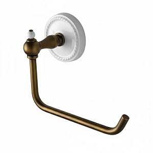 Devon&Devon Dorothy Держатель туалетного рулона подвесной, цвет: бронза/белый