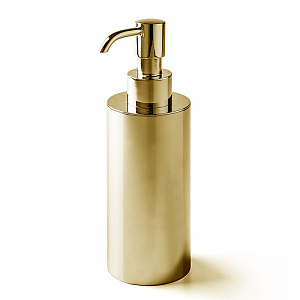 3SC Metal Tonda Дозатор для жидкого мыла, настольный, цвет: золото 24к. Lucido