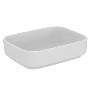 Ideal Standard i.life Раковина 55х40х13см., накладная, без отв., без перелива, без крепежа, цвет: белый глянцевый
