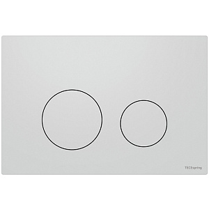 TECEspring Панель смыва для унитаза, пластиковая, плоская, цвет: белый матовый