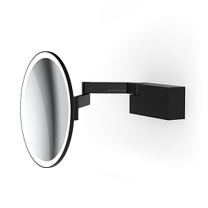 Decor Walther Vision R Косметическое зеркало, цвет: черный матовый