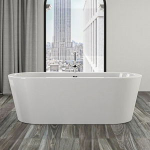 Knief HOT Ванна отдельностоящая 180x80x60см с экраном, цвет: белый