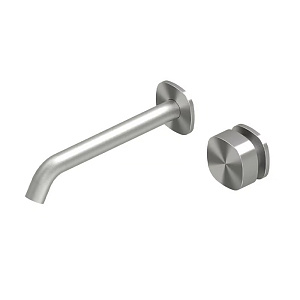 QuadroDesign Super Смеситель для раковины, встраиваемый, цвет: Brushed Stainless Steel