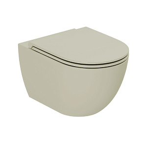 Azzurra Comoda Унитаз подвесной безободковый 51,5x36 см, c креплением, Easy Clean, 3L Water Saving, цвет: Salvia
