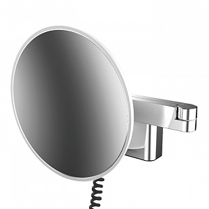EMCO Evo Зеркало косметическое, LED, Ø209мм,  двойной, snoer, ELS, 5x кратное увеличение, подвесной, цвет: хром