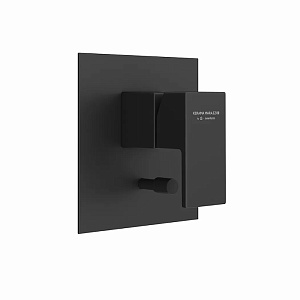 Kerama Marazzi Futura Смеситель для душа, встраиваемый, с переключателем на 2 источника, цвет: черный матовый