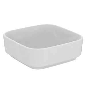Ideal Standard i.life Раковина 38х38х13см., накладная, без отв., без перелива, без крепежа, цвет: белый глянцевый	
