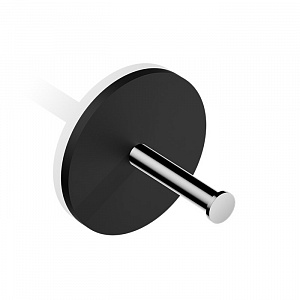 Decor Walther Black Stone TPH1 Держатель туалетной бумаги, подвесной, цвет: черный матовый / хром