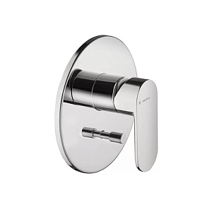 Kerama Marazzi Piano Смеситель для душа, встраиваемый, с переключателем на 2 источника, внешняя и внутренняя части, цвет: хром