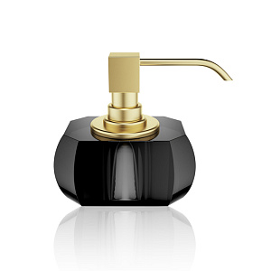 Decor Walther Kristall SSP Дозатор для мыла, настольный, цвет: хрусталь/золото матовое