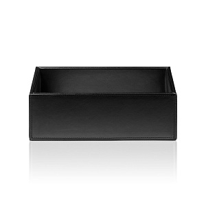 Decor Walther Brownie BOD2 Универсальная коробка 24.5x13x9.5см, настольная, цвет: черная кожа