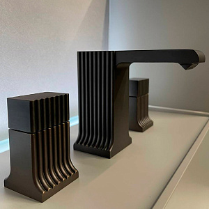 Stella Casanova Смеситель для раковины на 3 отверстия, цвет: бронза темная