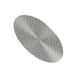 QuadroDesign Верхний душ 40см., настенный/потолочный, 1 режим, цвет: Brushed Stainless Steel