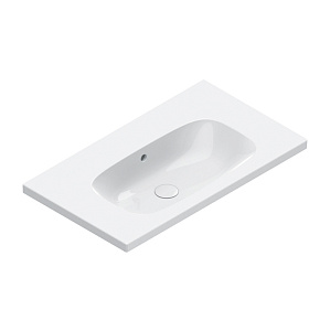 Catalano Alvea Раковина 80х46см., подвесная или на мебель, без отв., цвет: белый глянцевый