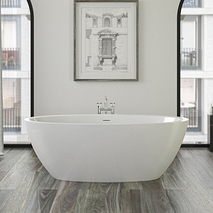 Knief Loom XS Ванна отдельностоящая 170х85х60см.,без слива-перелива, c комплектом крепления к полу, цвет: белый