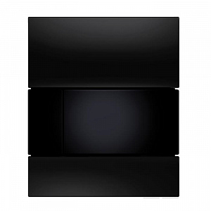 TECE TECEsquare Urinal Панель смыва для писсуара, стекло черное, цвет: черный