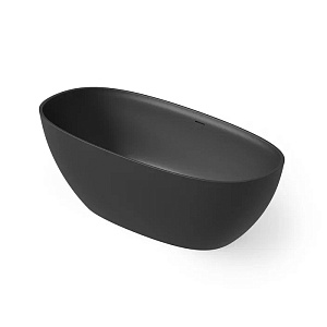 Dea Design Edge Ванна 140x72x56см., отдельностоящая, Solid Surface, цвет: Black №16