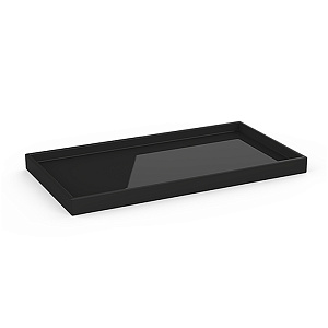 Decor Walther DW 530 Porzellan Лоток 30x16х2см., настольный, цвет: черный фарфор