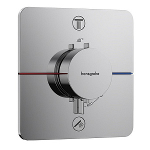 Hansgrohe ShowerSelect Comfort Q Смеситель для ванны, настенный, термостатический, цвет: хром
