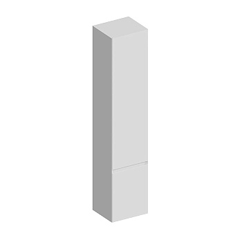 Kerama Marazzi Cubo Пенал подвесной, левый 165, цвет: белая матовая