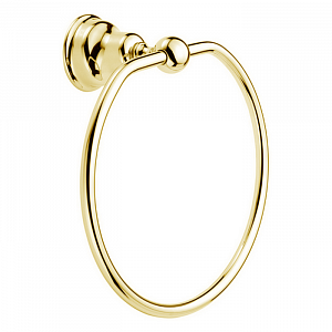 HUBER Croisette Полотенцедержатель - кольцо D21.5см, подвесной, цвет: золото