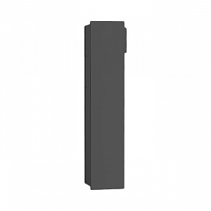 EMCO Asis 2.0 Модуль для унитаза встраиваемый, ершик, держатель т/бумаги, запасного рулона , 1 дверь левая, подвесной, цвет: черный