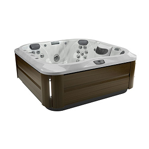 Jacuzzi J335 Минибассейн 214х214х94см, ClearRay PRO3TECT + Ozone, MSFoam, панель Modern Hardwood, цвет акрила: Platinum