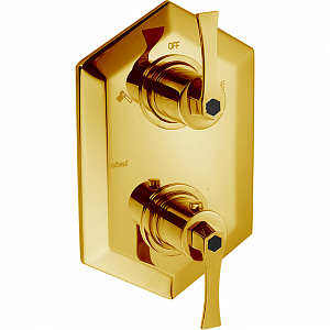 CISAL Cherie Встраиваемый термостатический смеситель для душа, цвет: золото