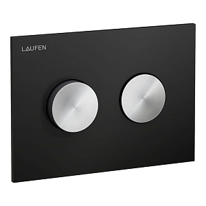 Laufen INEO GROOVE Клавиша смыва, панель: черный матовый, клавиши: PVD нерж. сталь матовая